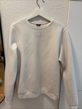 Cream Crewneck Sweatshirt for Men